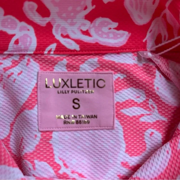 Lilly Pulizter SMALL Justine Luxletic Half Zip Pullover UPF  UPF 50+ Fitted - Picture 2 of 12